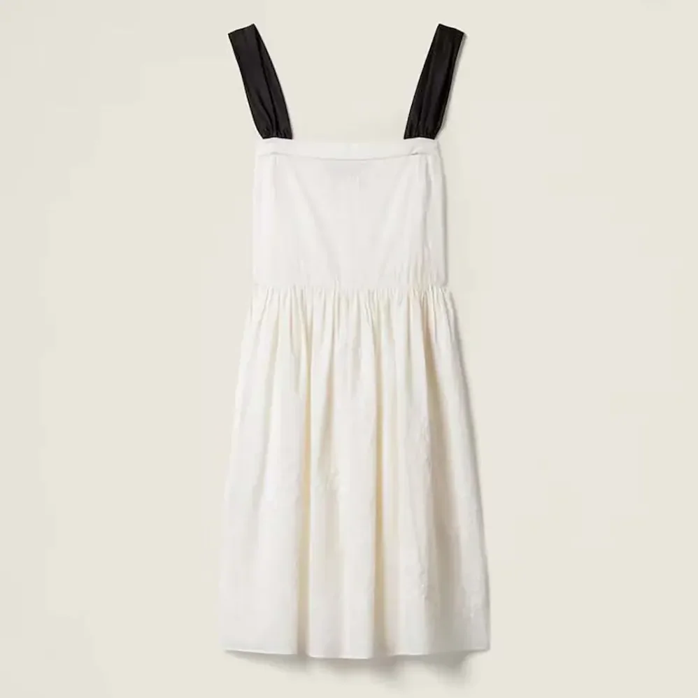 Miu Miu Embroidered Batiste Dress for Women Miu Miu Embroidered Batiste Dress for Women