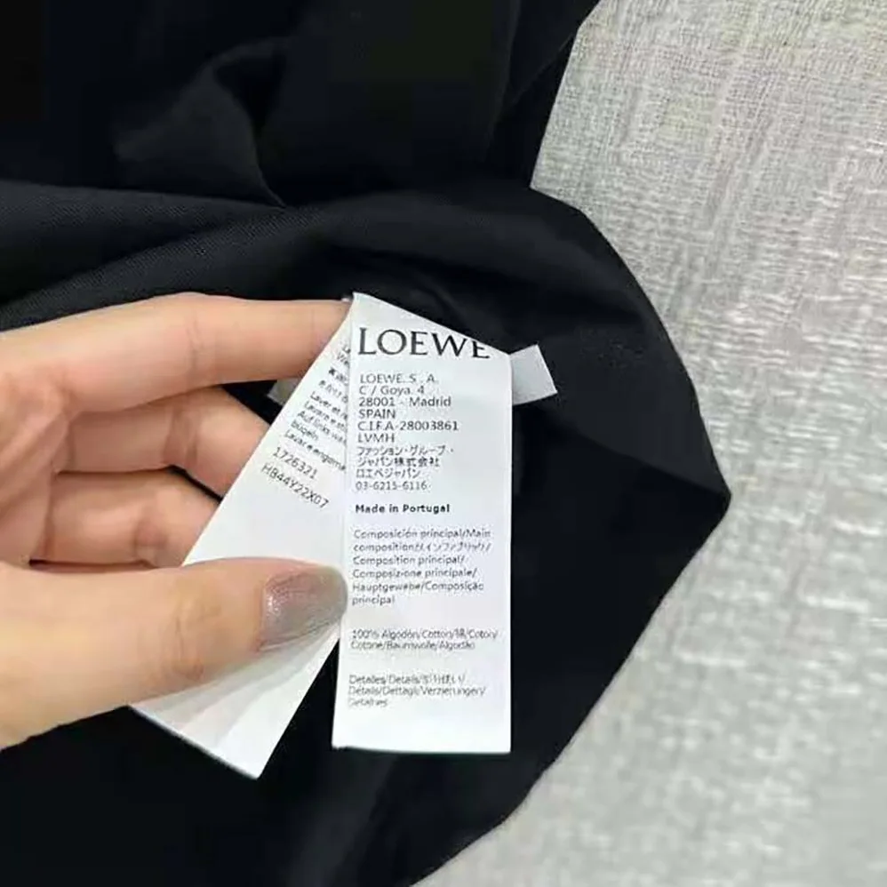 Loewe Calcifer Pocket T-Shirt in Cotton for Women in Black