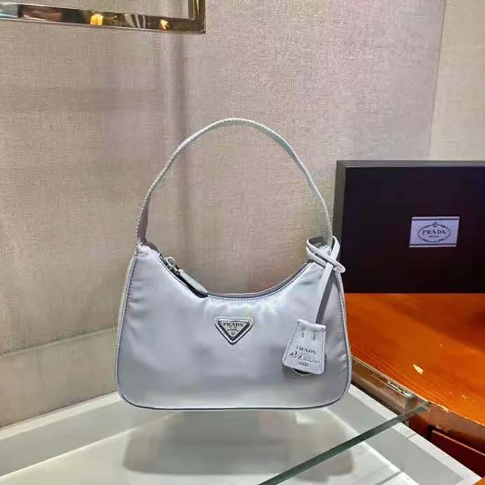 Prada Re-Nylon Re-Edition 2000 Mini-Bag for Women in Silver