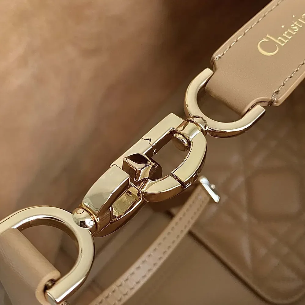 Dior Medium Dior Toujours Bag Medium Tan Macrocannage Calfskin for Women