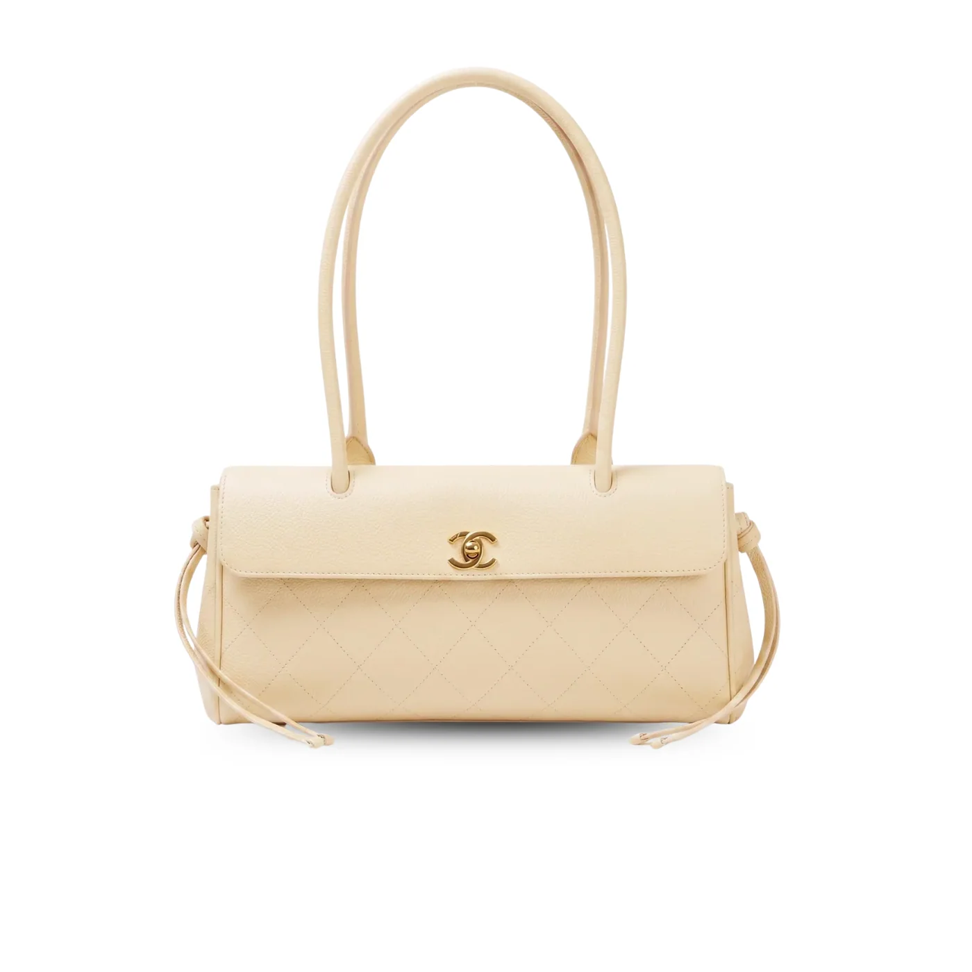 Chanel Small Shopping Shoulder Bag in Light Beige Gold Hardware Chanel Small Shopping Shoulder Bag in Light Beige Gold Hardware
