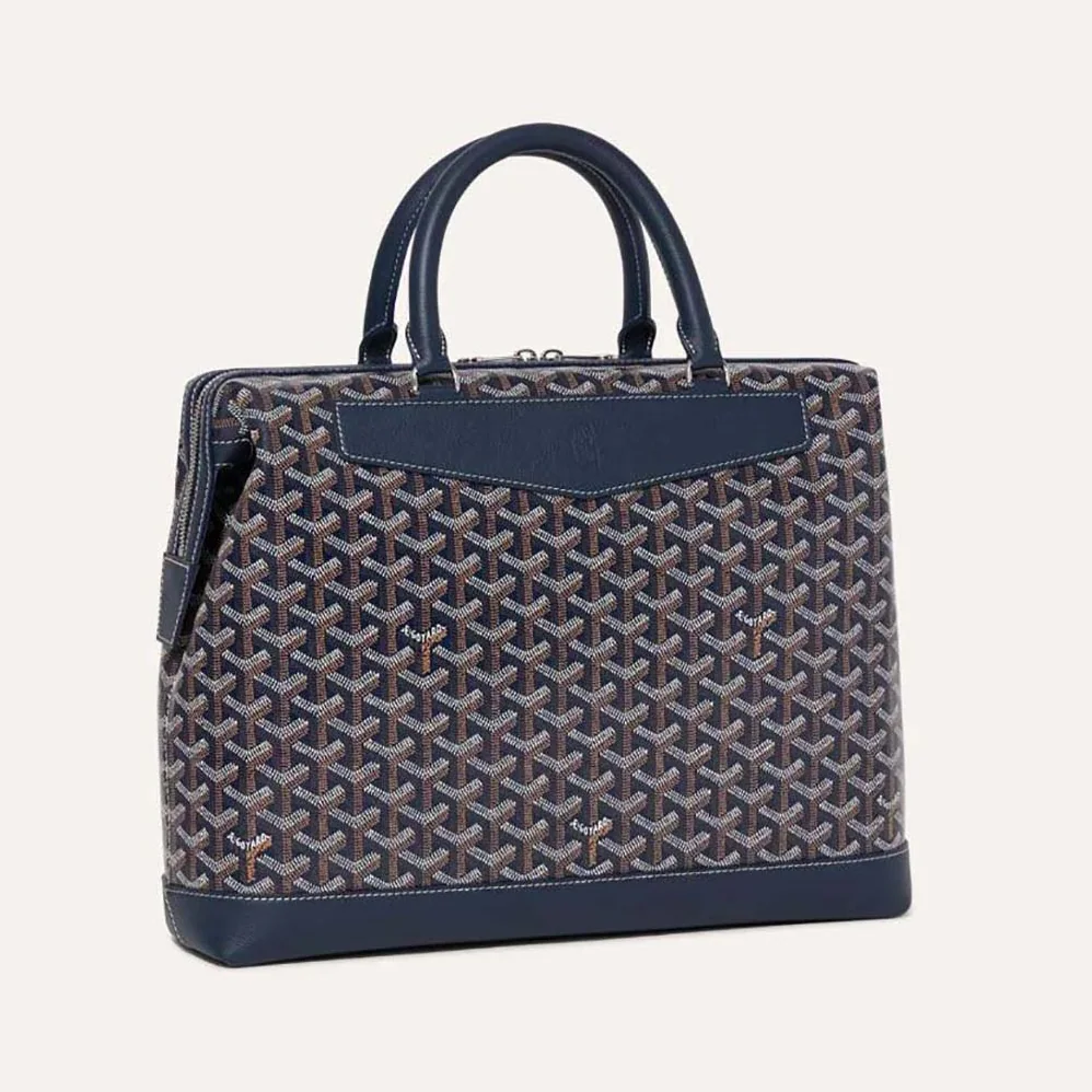 Goyard Cisalpin Document Case for Unisex in Navy