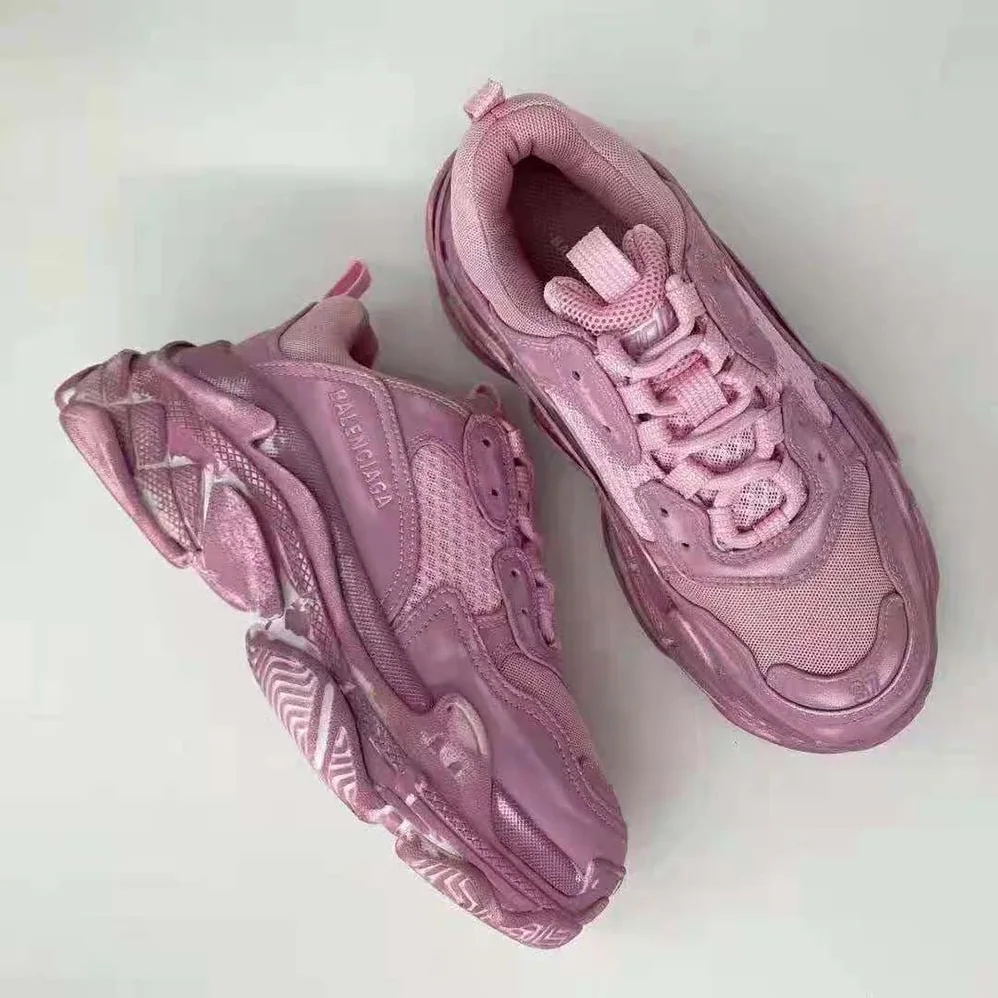Balenciaga Triple S Faded Sneaker in Pink for Women