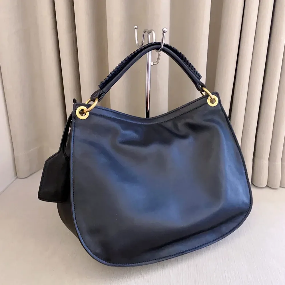 Miu Miu Rendez for Women in Vous Leather Bag Black Miu Miu Rendez for Women in Vous Leather Bag Black