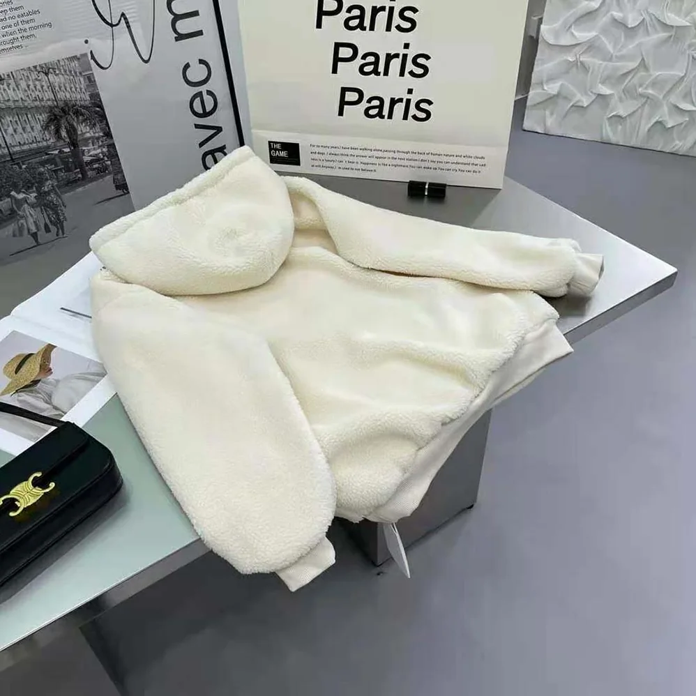 Celine Oversized Triomphe Hoodie in Fleece for Women