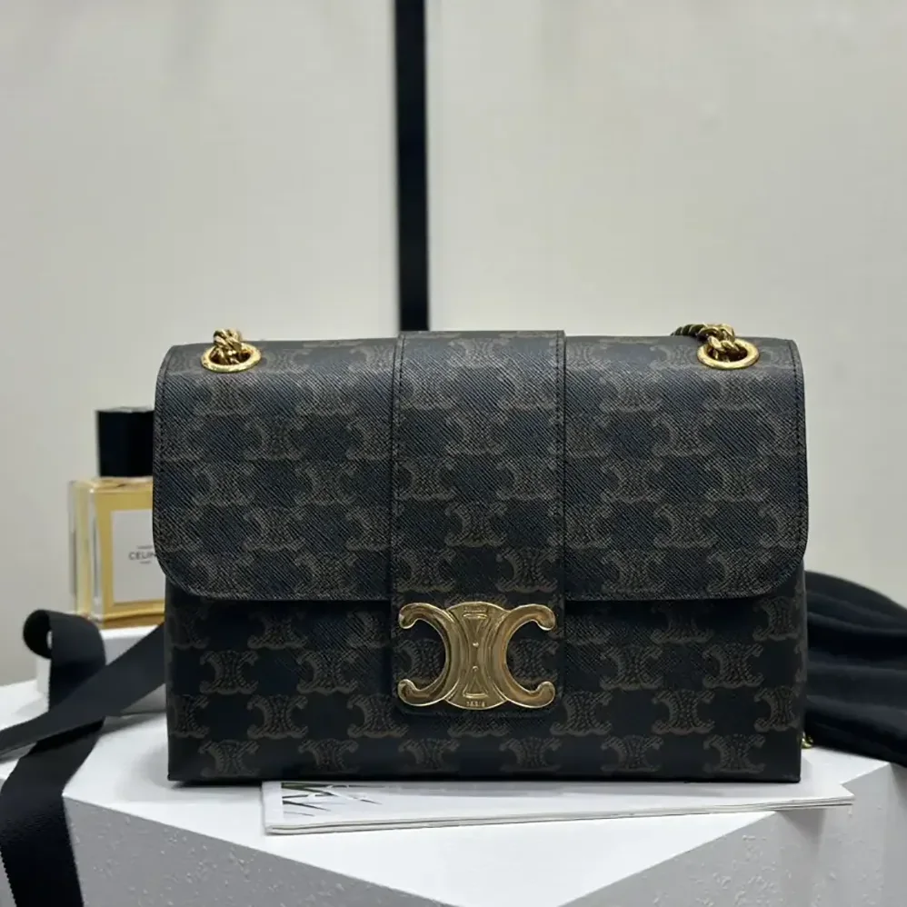 Celine Medium Celine Victoire Bag in Triomphe Canvas 115852FRH.04LU for Women