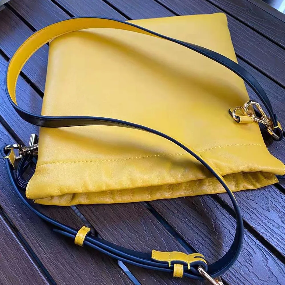 Fendi Fendi Pack Small Pouch Nappa Leather Bag for Men in Yellow