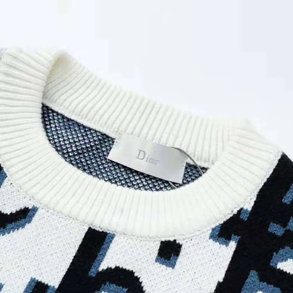Dior Oversized Cactus Jack Dior Sleeveless Sweater Beige and Black Cashmere Jacquard for Men