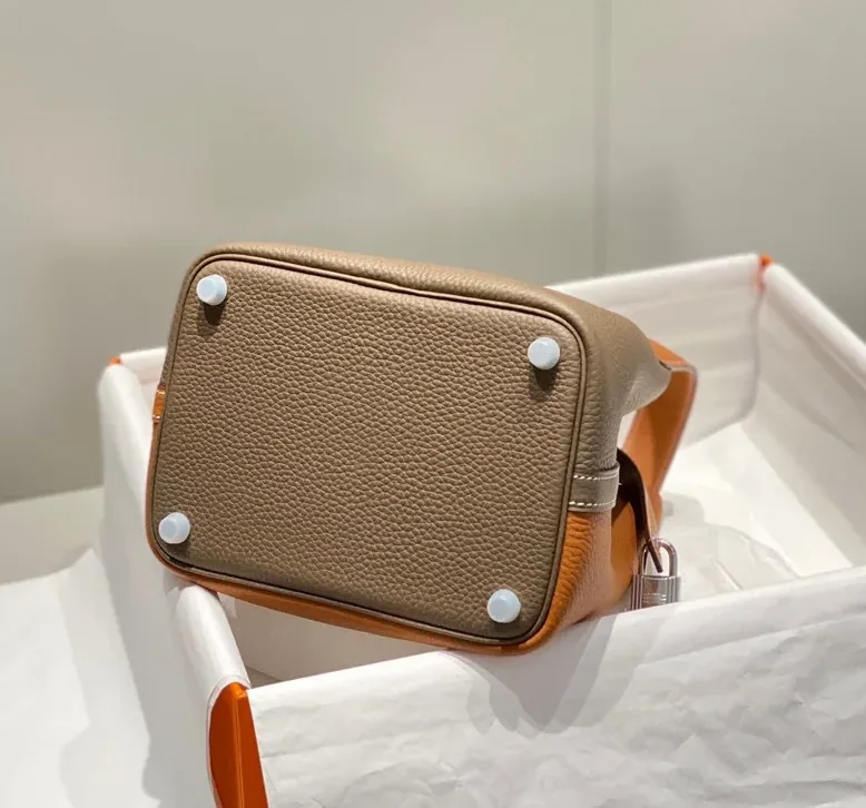 Hermes Picotin Lock 18 Bag Grey in Brown / Hermes Picotin Lock 18 Bag Grey in Brown /
