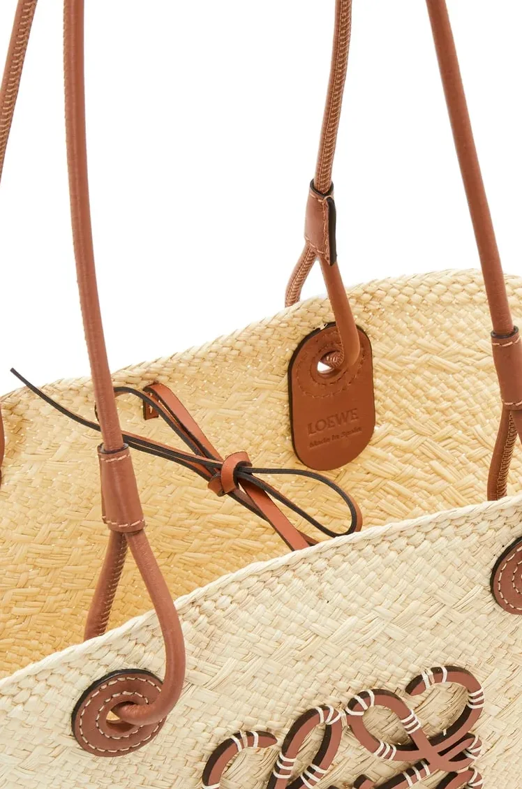 Loewe Medium Anagram Basket Bag Beige 18.1 Inches/ A223T43X02 Loewe Medium Anagram Basket Bag Beige 18.1 Inches/ A223T43X02