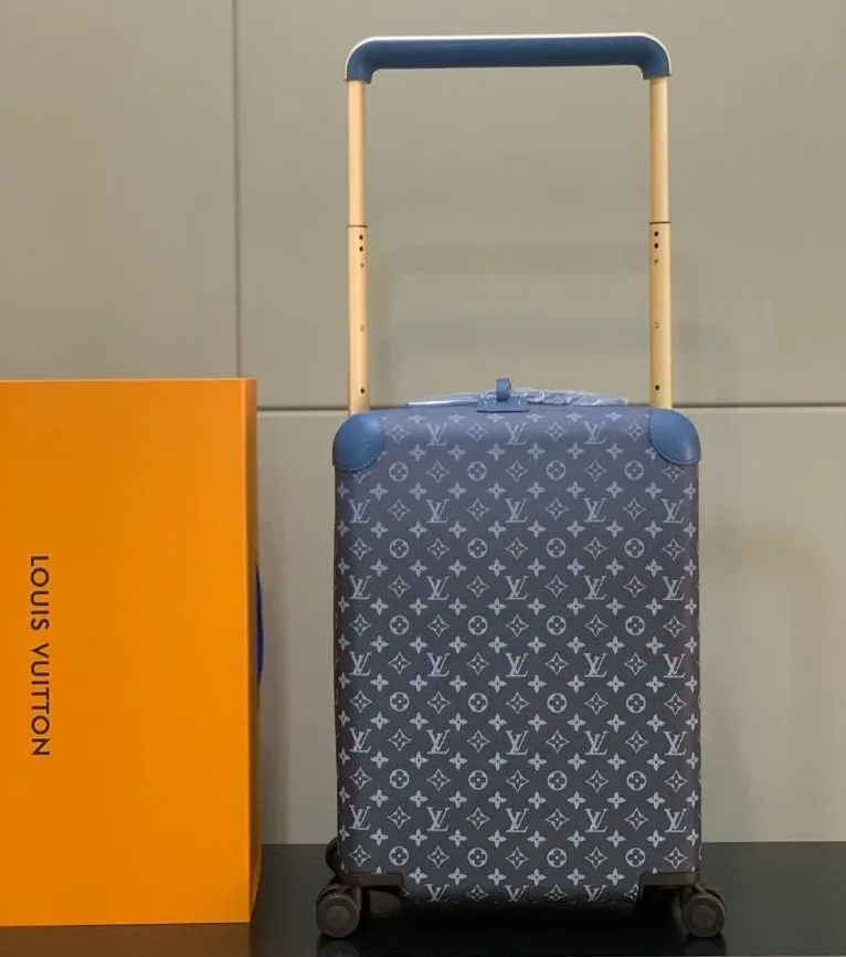 Louis Vuitton Horizon 55 Suitcase in Navy Blue Gold Hardware Louis Vuitton Horizon 55 Suitcase in Navy Blue Gold Hardware