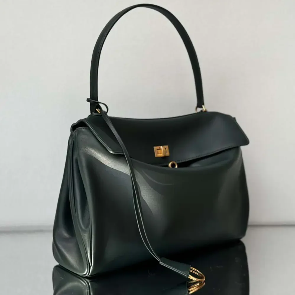 Balenciaga Rodeo Medium Handbag in Pine Green Smooth Calfskin for Women Balenciaga Rodeo Medium Handbag in Pine Green Smooth Calfskin for Women
