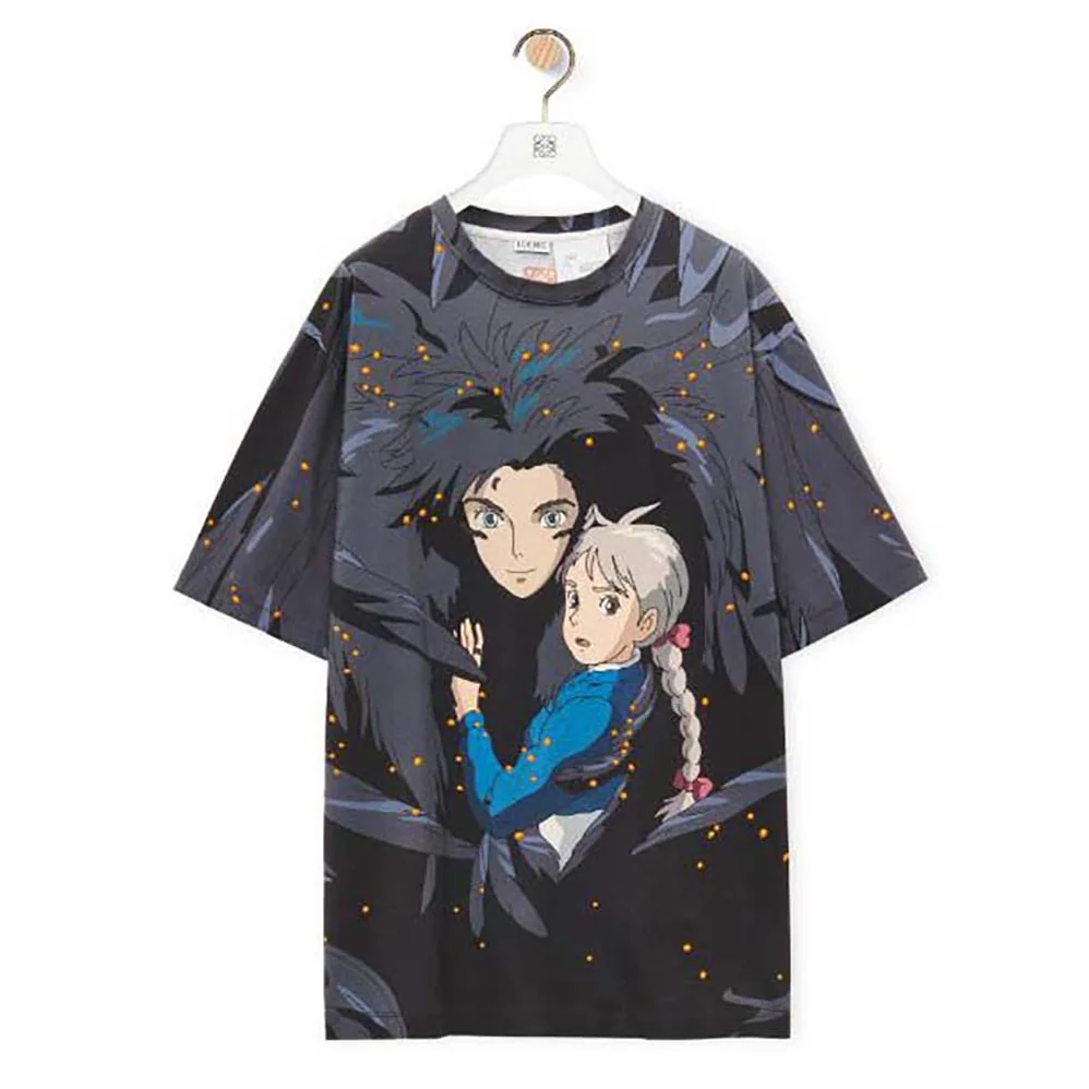 Loewe Howl T-shirt in Cotton for Men in Blue Loewe Howl T-shirt in Cotton for Men in Blue