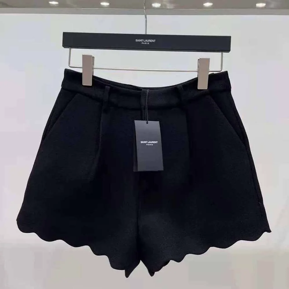 Saint Laurent YSL Mini Shorts in Boucle Tweed for Women