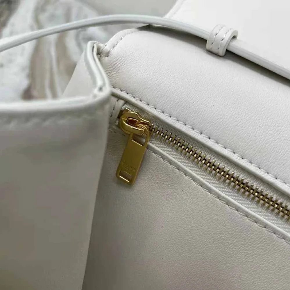 Celine Medium Tabou in Smooth Calfskin for Women in White