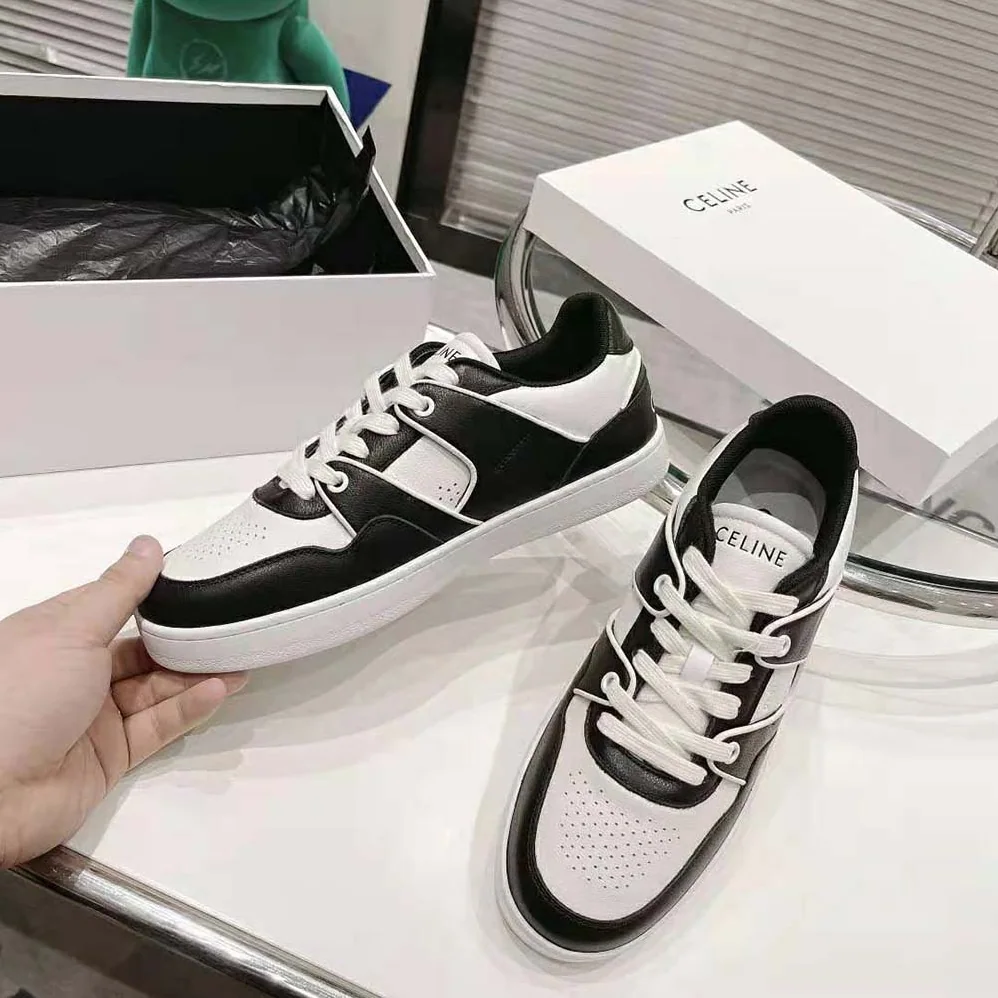 Celine CT-04 Celine Trainer Low Lace-up Sneaker in Calfskin for Men in Black Celine CT-04 Celine Trainer Low Lace-up Sneaker in Calfskin for Men in Black