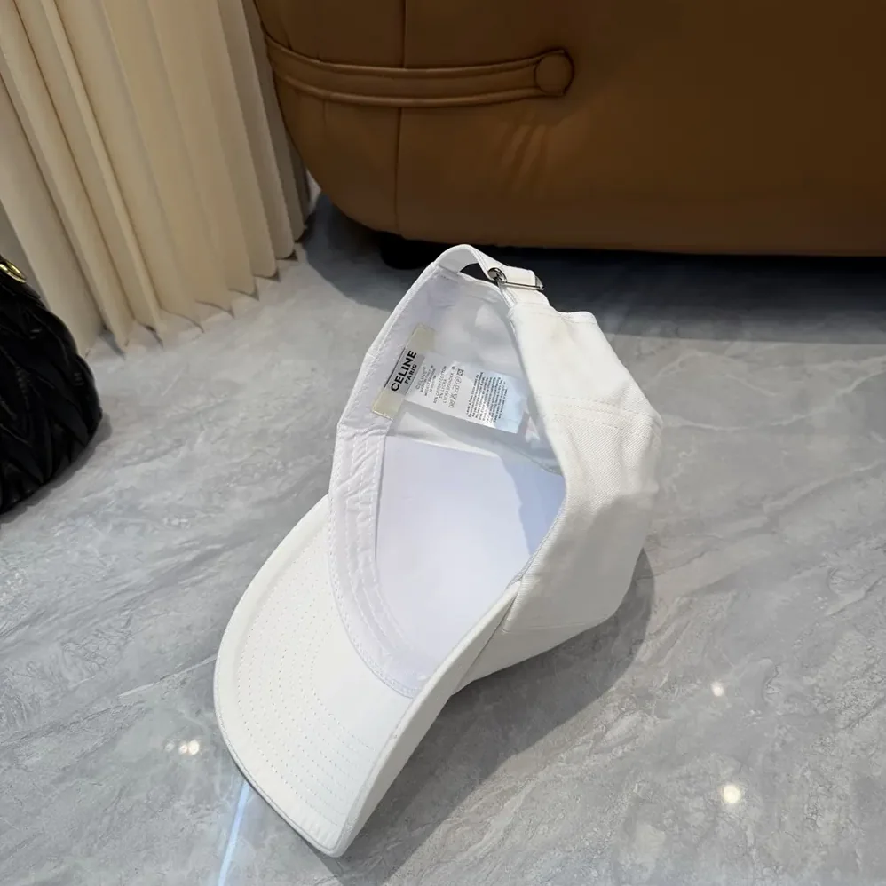 Celine Richelieu Cap In Cotton Twill for Women in White
