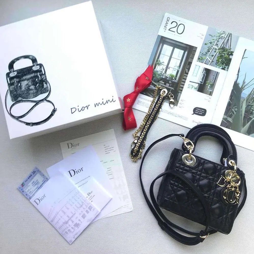 Dior MY ABCDIOR Lambskin Personalize Bag for Women in Black Dior MY ABCDIOR Lambskin Personalize Bag for Women in Black