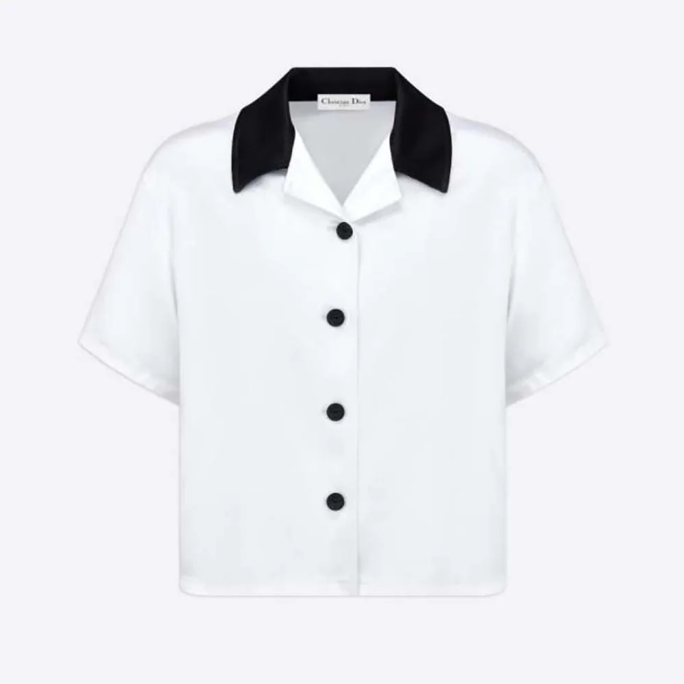 Dior Vibe Blouse White Technical Satin for Women Dior Vibe Blouse White Technical Satin for Women