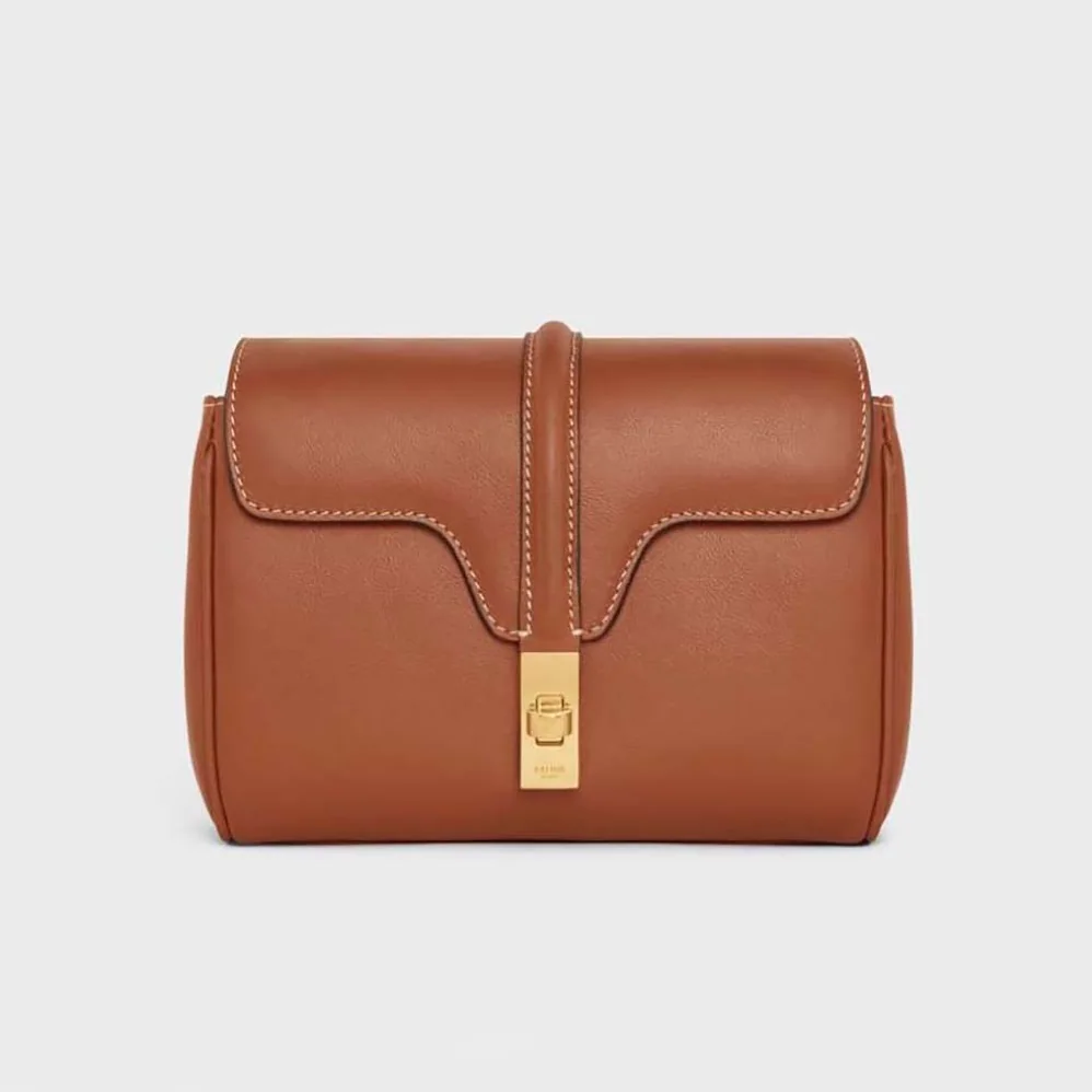 Celine Mini Soft 16 in Smooth Calfskin for Women in Brown Celine Mini Soft 16 in Smooth Calfskin for Women in Brown