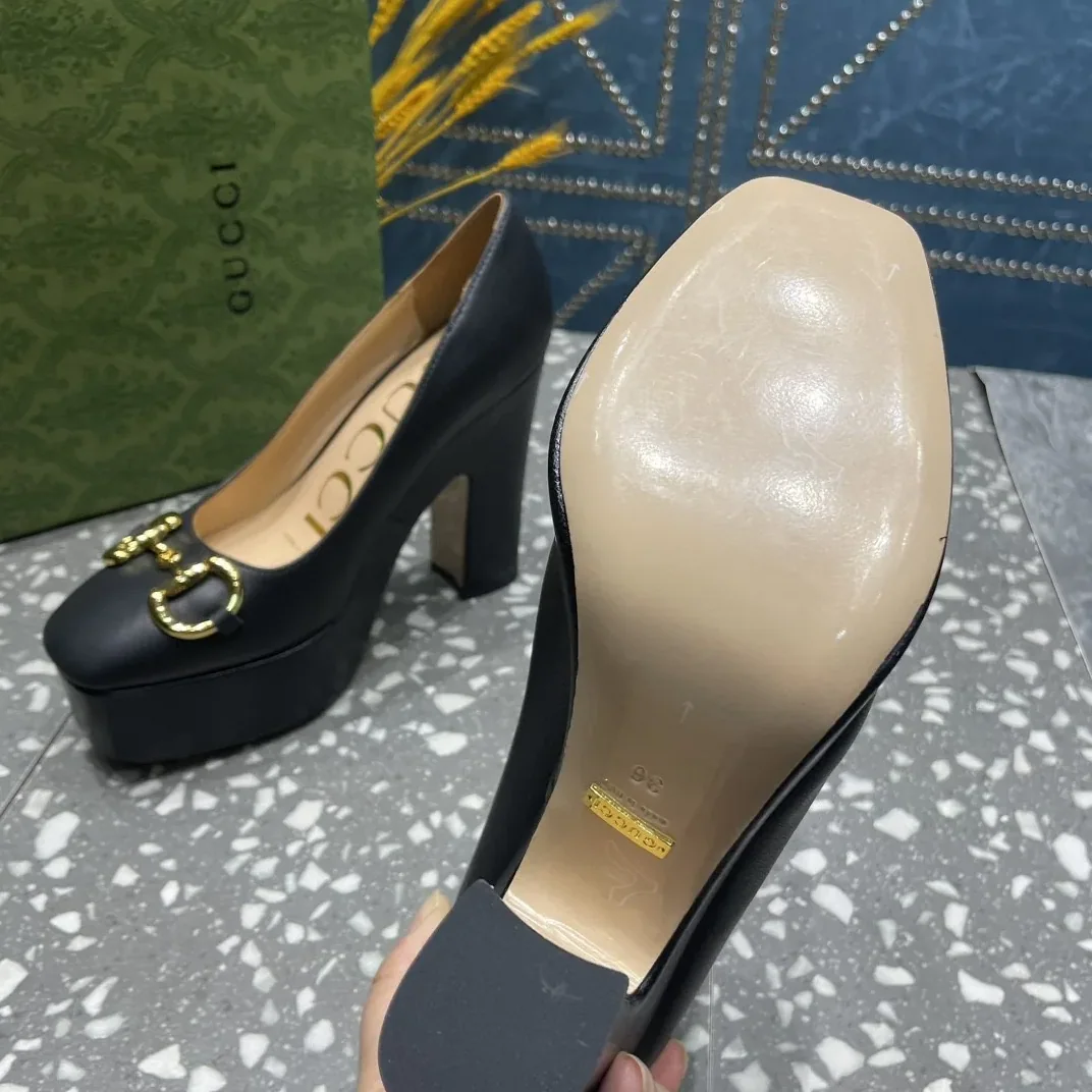 Gucci High Heel Pump With Horsebit Black Gucci High Heel Pump With Horsebit Black