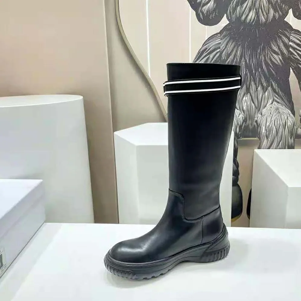 Dior D for Women in Racer Boot Black Calfskin