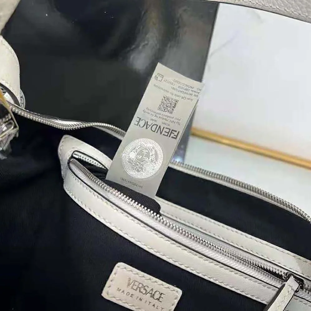 Versace Repeat Hobo Bag for Women in White