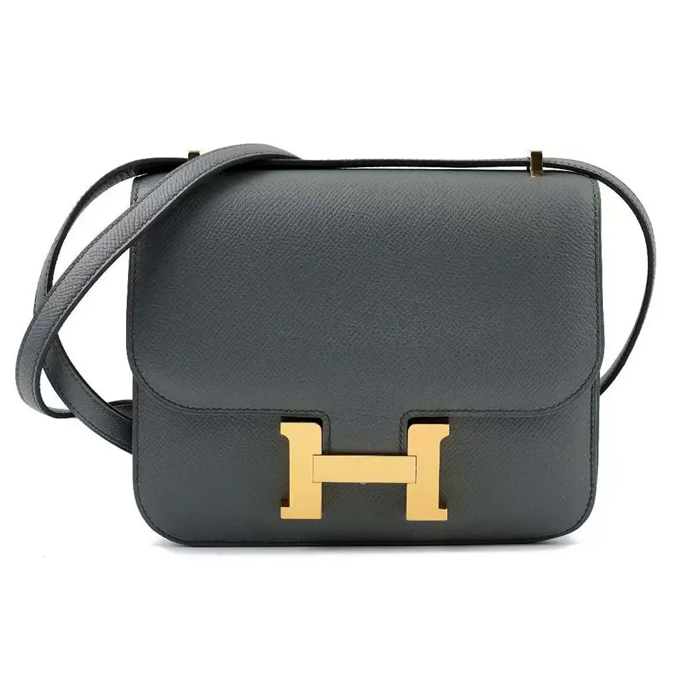 Hermes Constance 24 Bag Epsom Leather for Women in Grey/Gold Hermes Constance 24 Bag Epsom Leather for Women in Grey/Gold