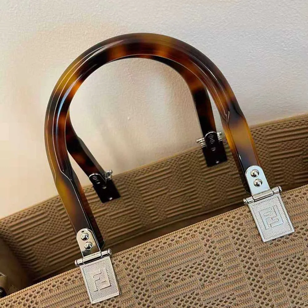 Fendi Sunshine Medium FF Fabric Shopper for Women in Sandy Fendi Sunshine Medium FF Fabric Shopper for Women in Sandy