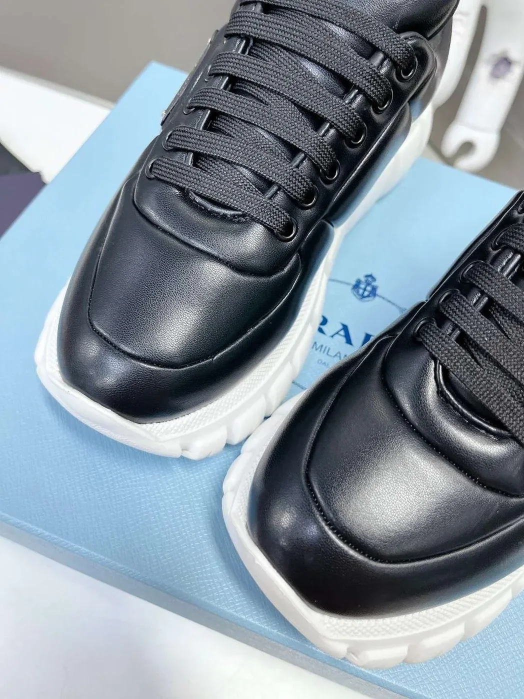 Prada Padded Nappa Sneakers Black Prada Padded Nappa Sneakers Black