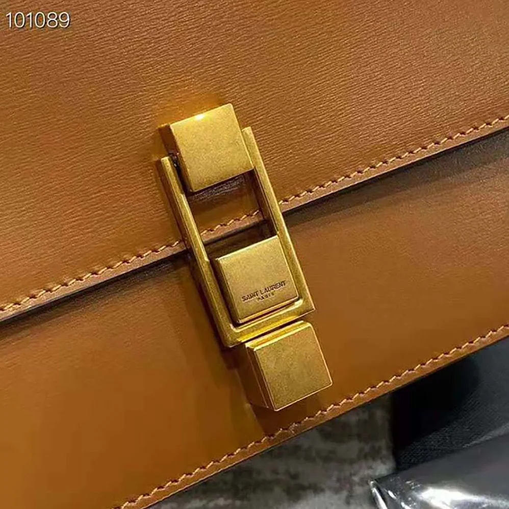 Saint Laurent YSL Carre Satchel in Box Saint Laurent Leather for Women