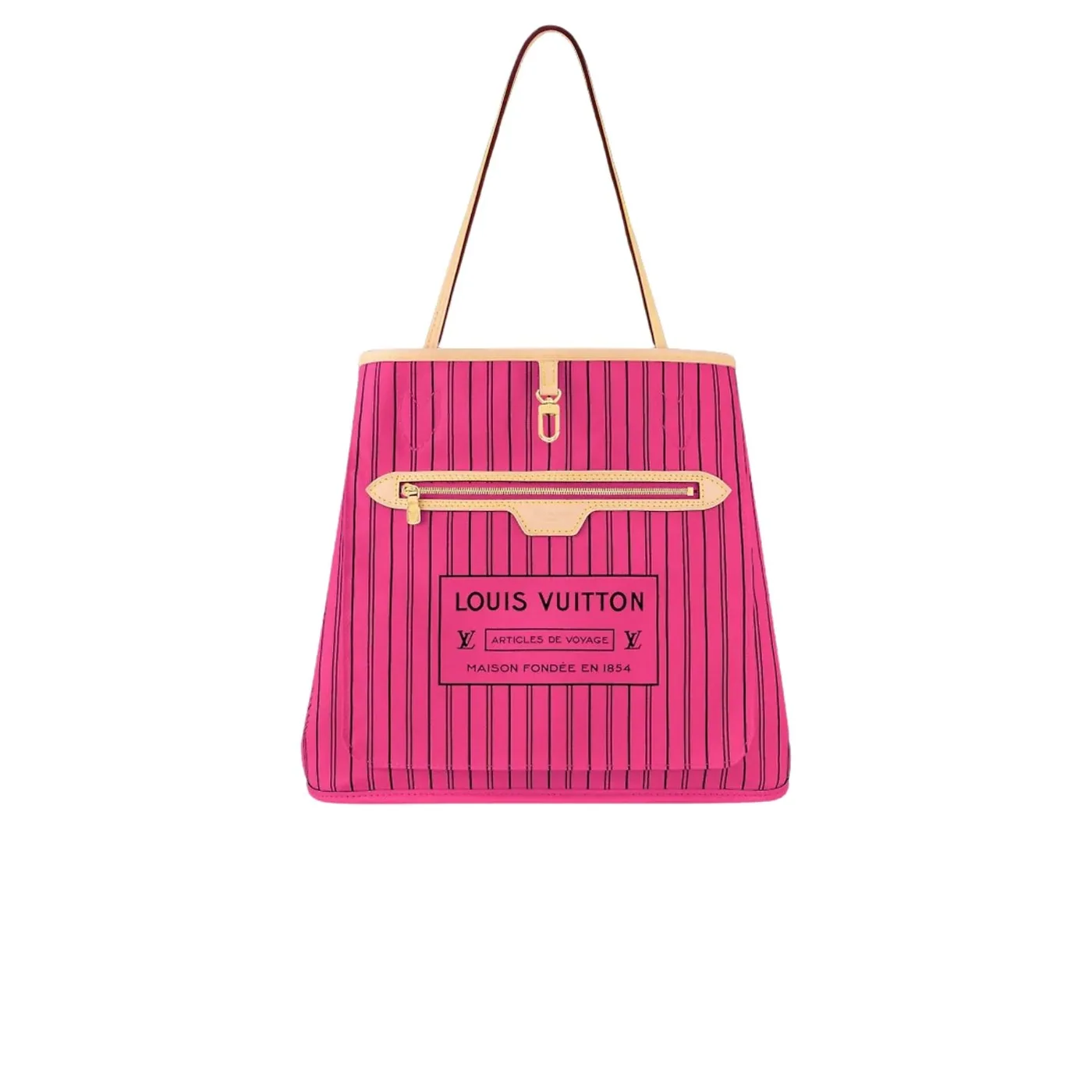 Louis Vuitton Neverfull Bandouliere Inside Out MM Tote Bag in Rose Gold Hardware Louis Vuitton Neverfull Bandouliere Inside Out MM Tote Bag in Rose Gold Hardware