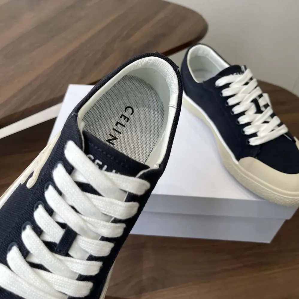 Celine Alan Sneaker With Triomphe in Canvas for Unisex Celine Alan Sneaker With Triomphe in Canvas for Unisex