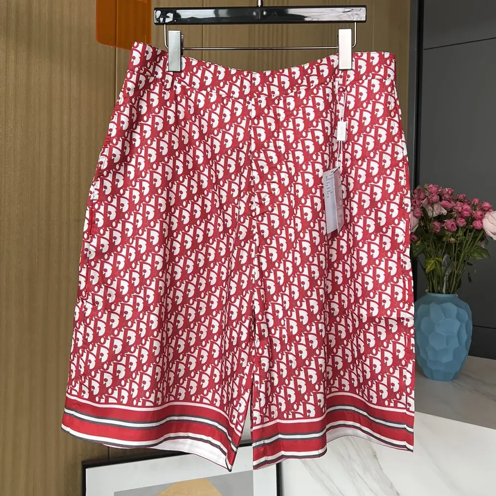 Dior Oblique Bermuda Shorts in Silk Twill for Men Dior Oblique Bermuda Shorts in Silk Twill for Men