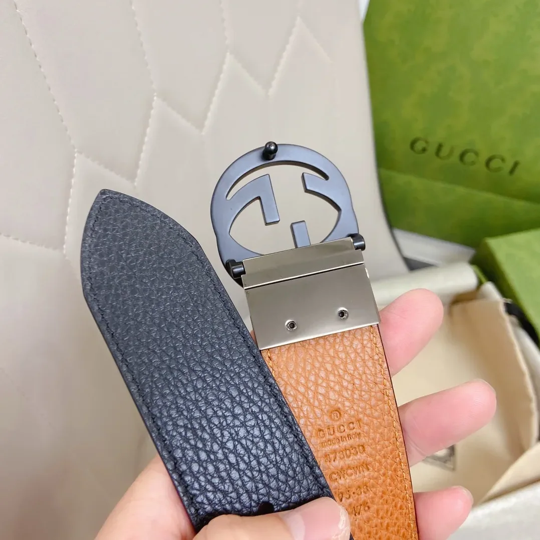 Gucci GG Marmont Reversible Belt in Black