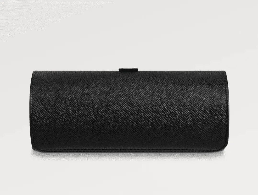 Watch Case Black Epi Leather