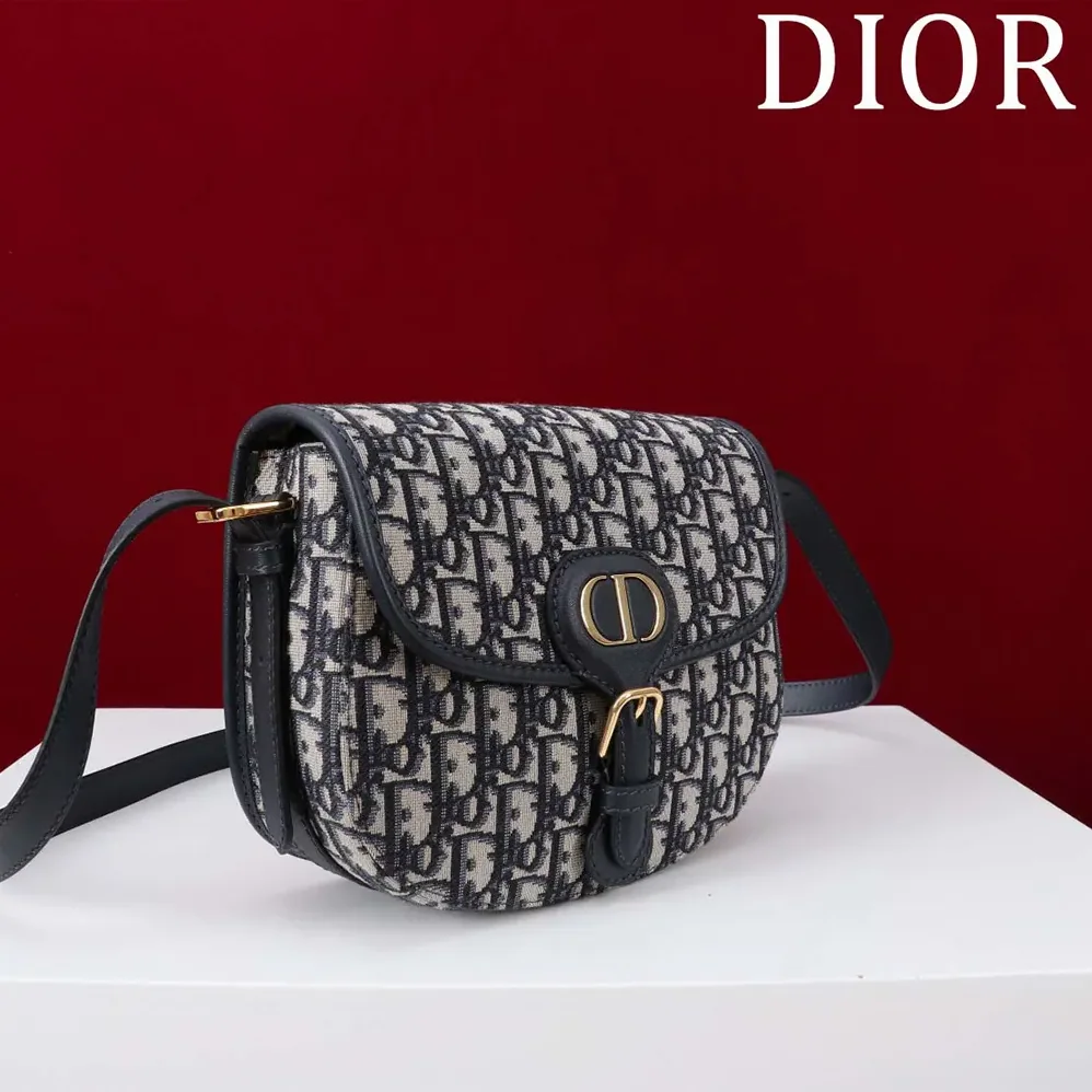 Dior Medium Dior Bobby Bag Blue Dior Oblique Jacquard for Women