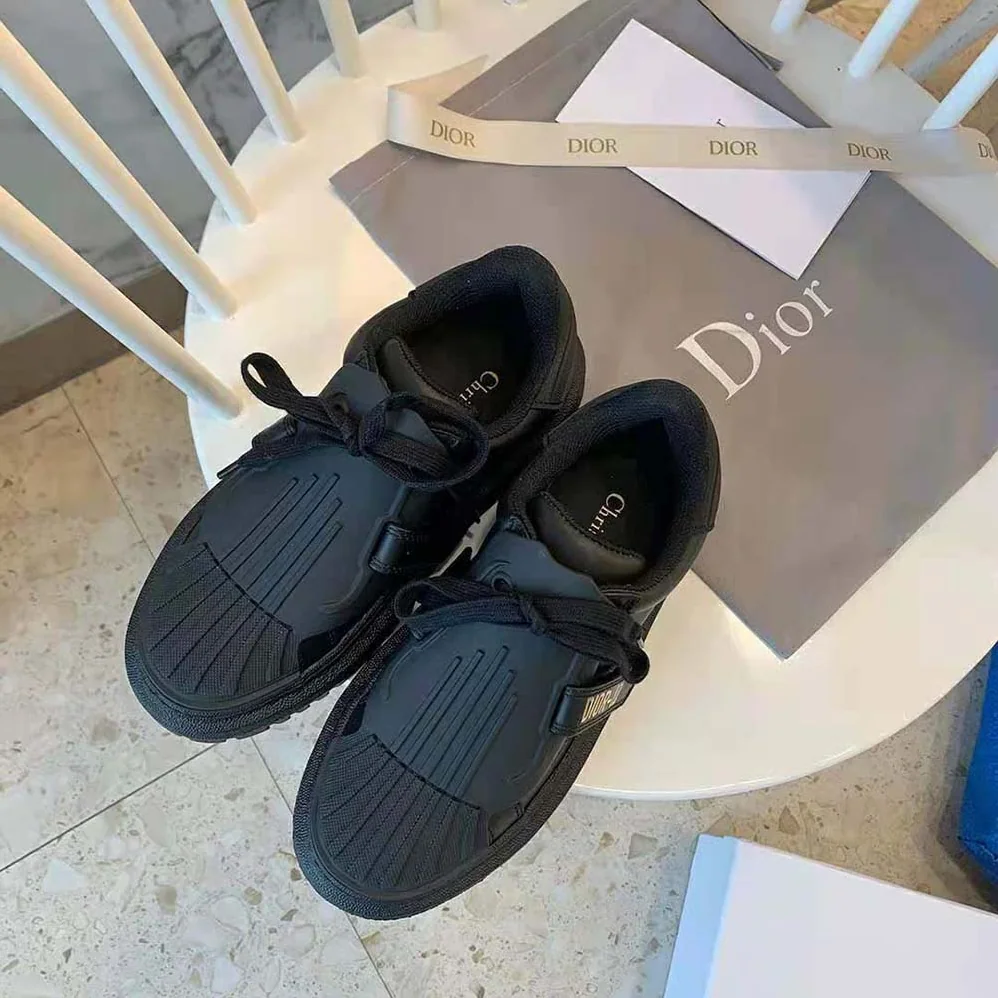 Dior Dior-Id Sneaker Black Rubber and Calfskin for Women Dior Dior-Id Sneaker Black Rubber and Calfskin for Women