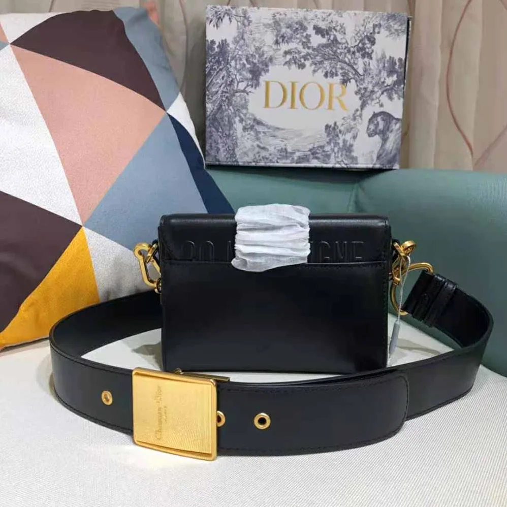 Dior 30 Montaigne Box Bag Black Box Calfskin for Women Dior 30 Montaigne Box Bag Black Box Calfskin for Women