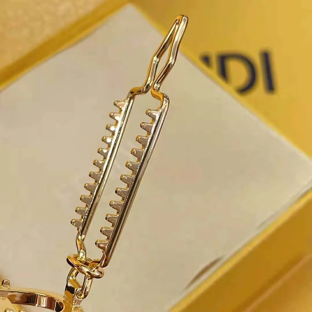 Fendi Hair Clip with Fendi O'Lock Motif for Women