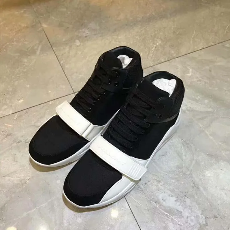 Burberry Shoes Suede and Neoprene High-Top Sneakers for Unisex in Black