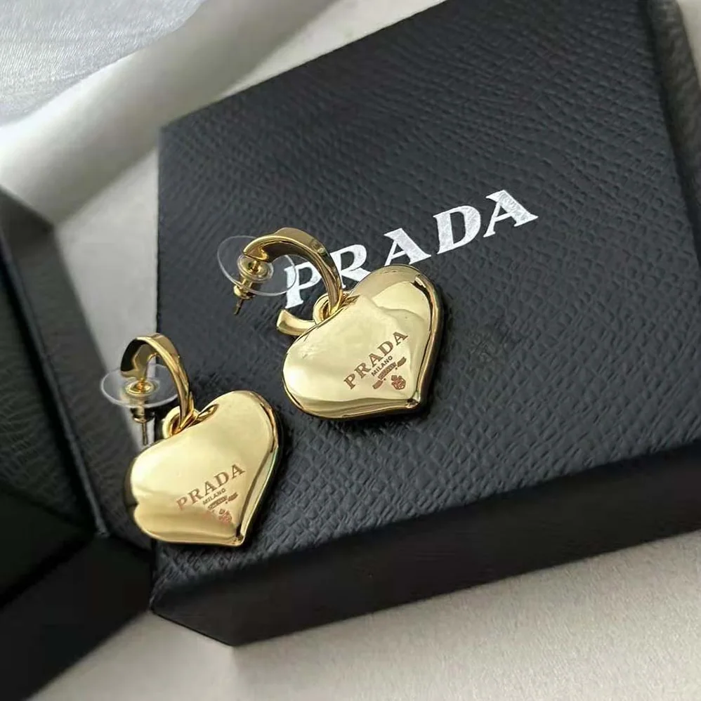 Prada Eternal Gold Small Drop Earrings in Yellow Gold for Women