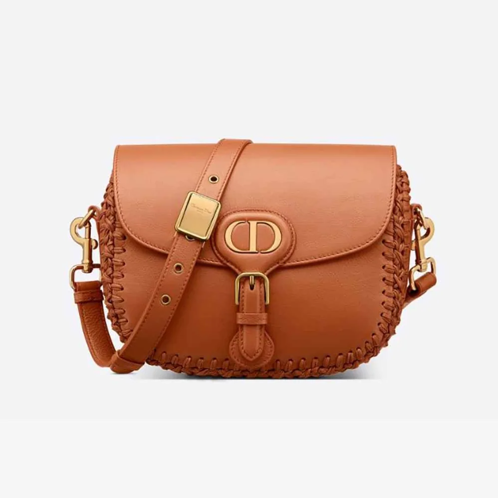 Dior Medium Dior Bobby Bag Grained Calfskin with Whipstitched Seams for Women in Brown Dior Medium Dior Bobby Bag Grained Calfskin with Whipstitched Seams for Women in Brown