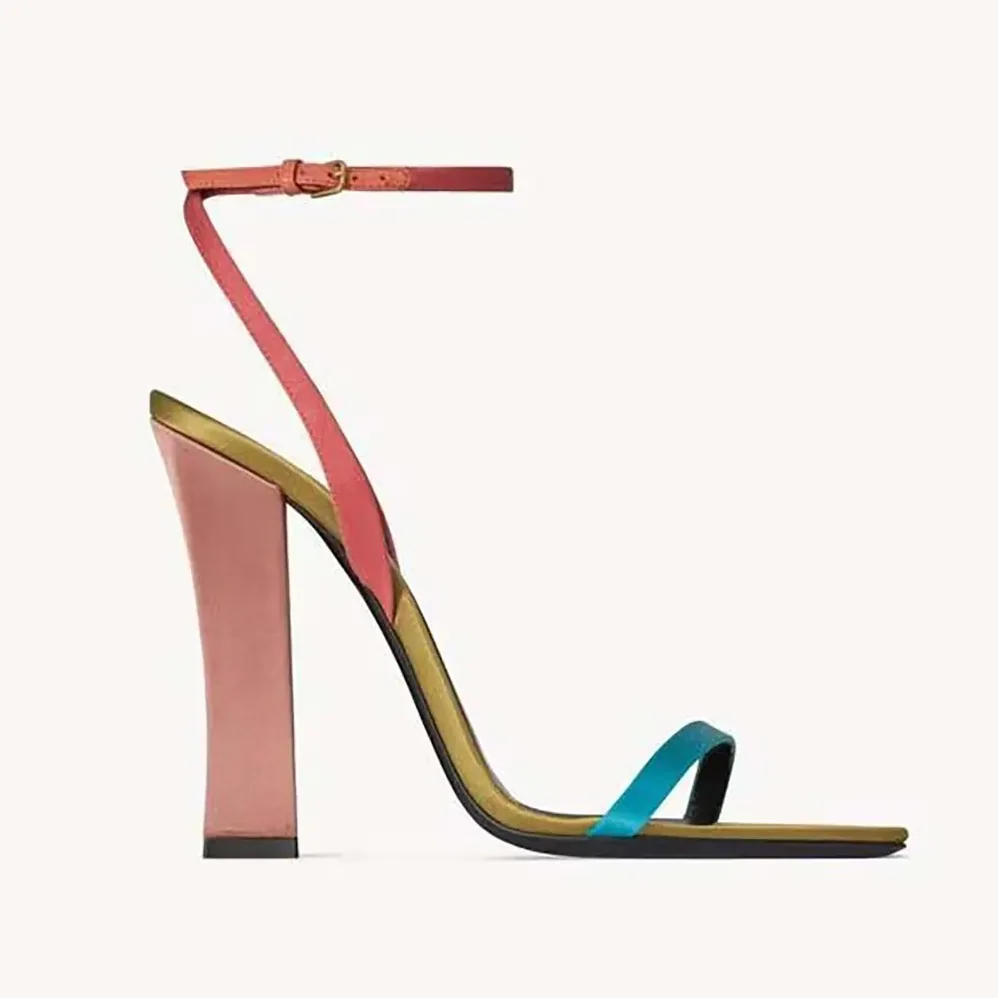 Saint Laurent YSL Dominique Sandals in Satin Crepe for Women Saint Laurent YSL Dominique Sandals in Satin Crepe for Women