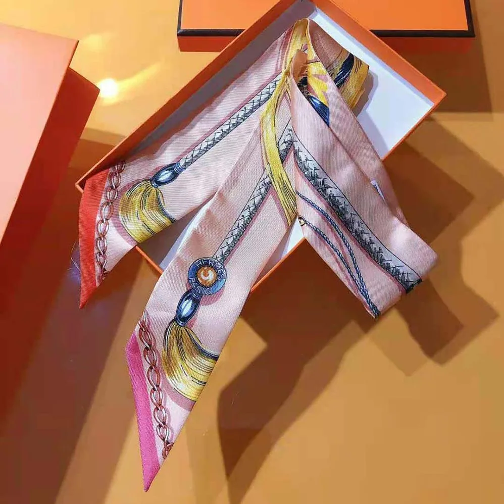 Hermes Cavalcades Twilly for Women in Pink
