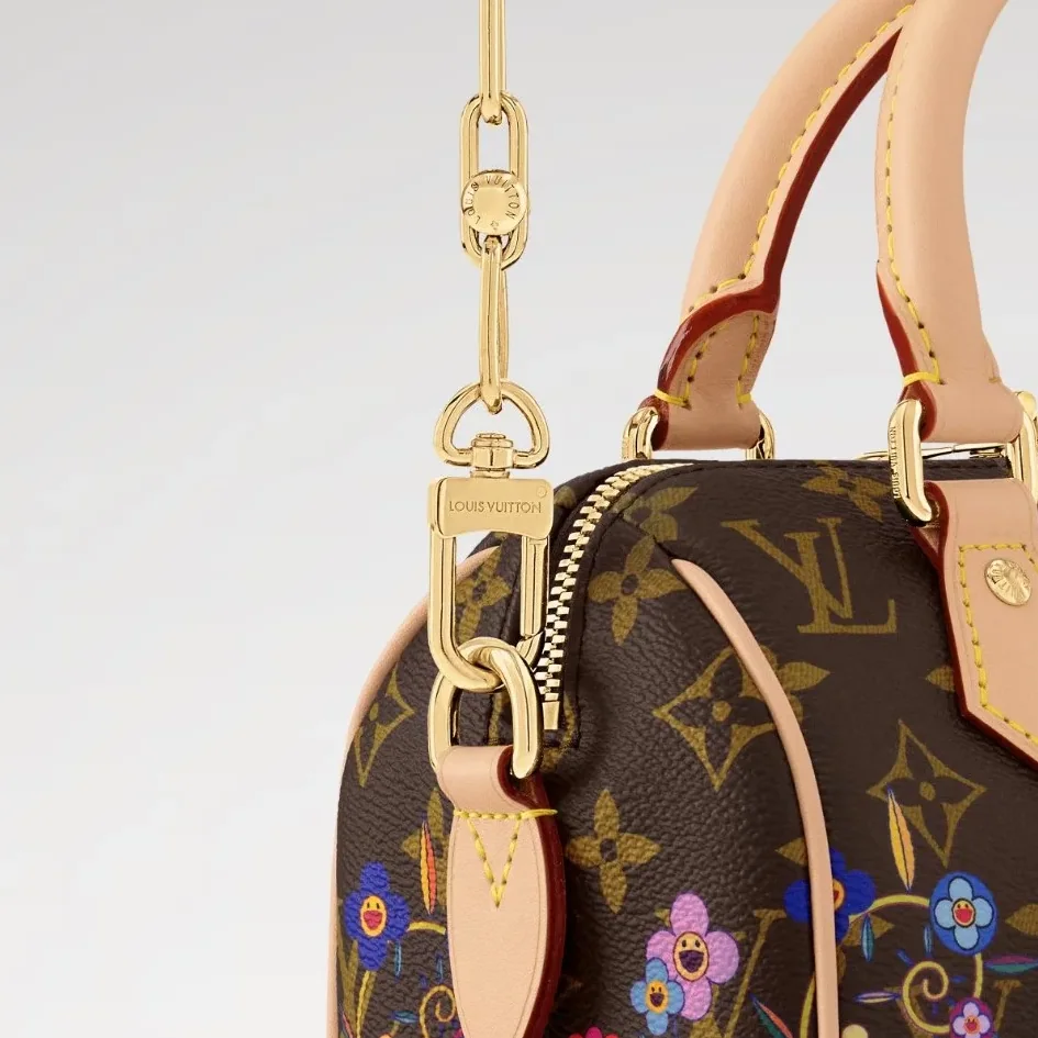 Louis Vuitton LV x TM Speedy Bandouliere 20 Top Handle Bag in Monogram Canvas Gold Hardware Louis Vuitton LV x TM Speedy Bandouliere 20 Top Handle Bag in Monogram Canvas Gold Hardware
