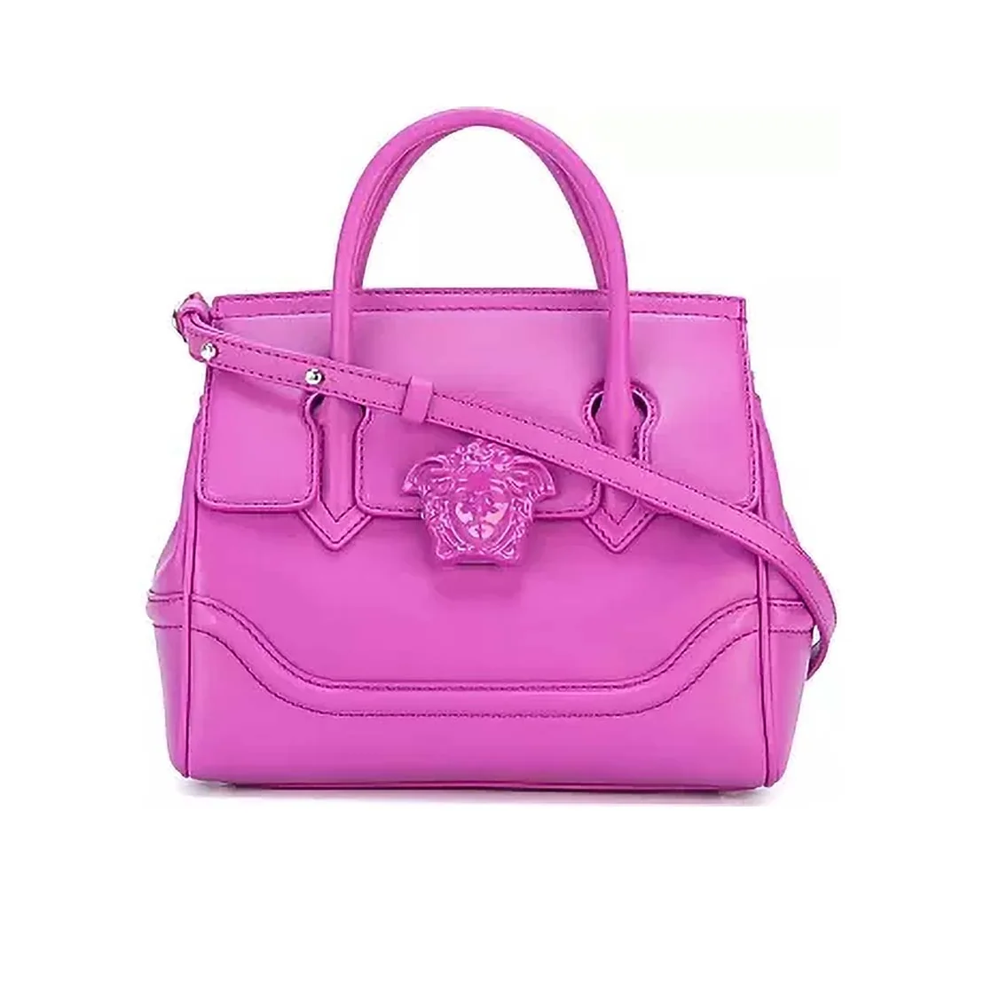 Versace Palazzo Empire Medium Bag in Calf Leather in Pink Versace Palazzo Empire Medium Bag in Calf Leather in Pink