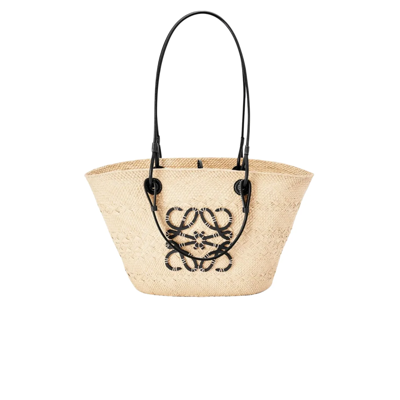 Loewe Anagram Basket Bag Beige/Black / A223T43X02 Loewe Anagram Basket Bag Beige/Black / A223T43X02