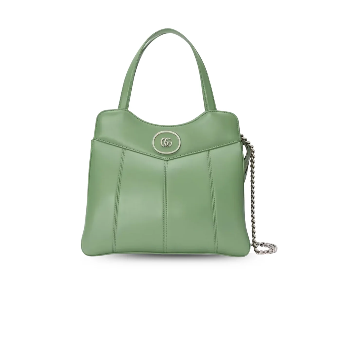 Petite Small Tote Bag in Light Green Silver Hardware Petite Small Tote Bag in Light Green Silver Hardware