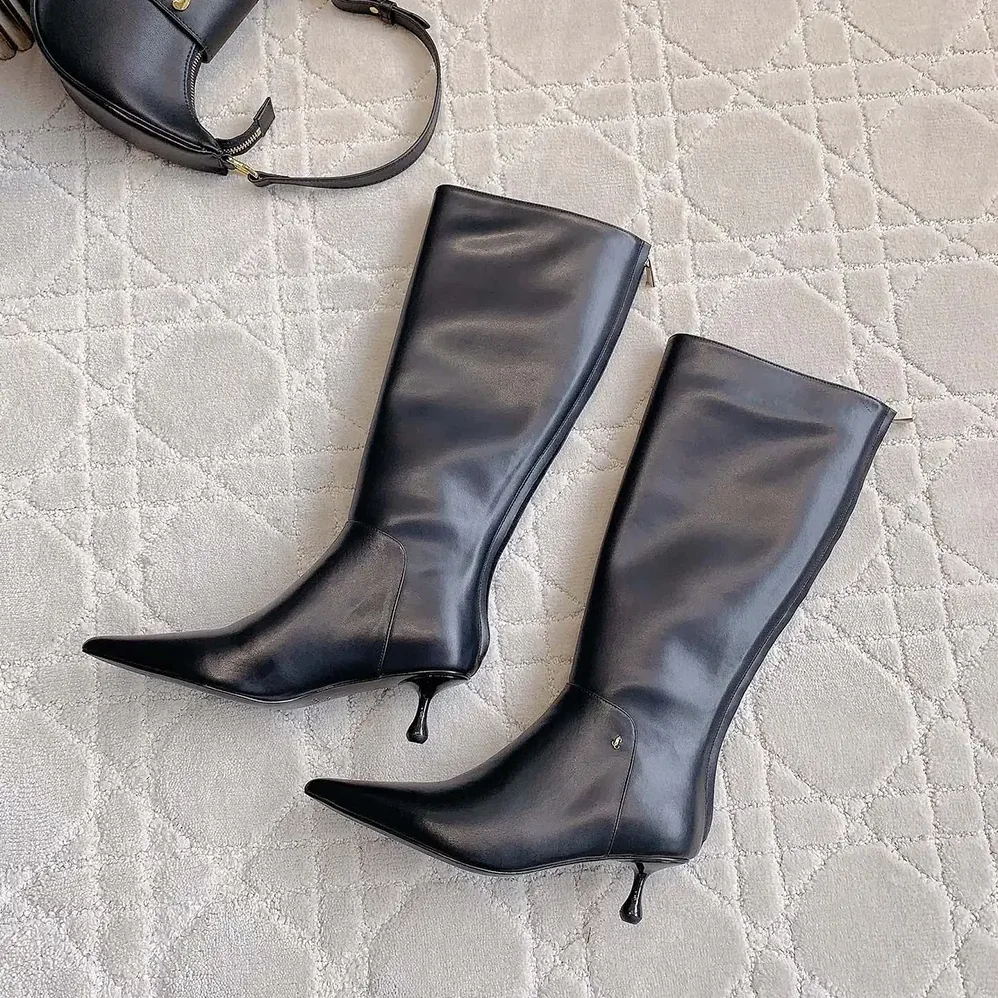 Jimmy Choo Cycas Knee Boot 95 Black Nappa Leather Knee for Women in High Boots Jimmy Choo Cycas Knee Boot 95 Black Nappa Leather Knee for Women in High Boots